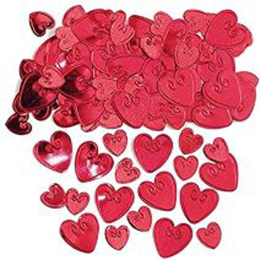 Picture of CONFETTI LOVING HEARTS RUBY